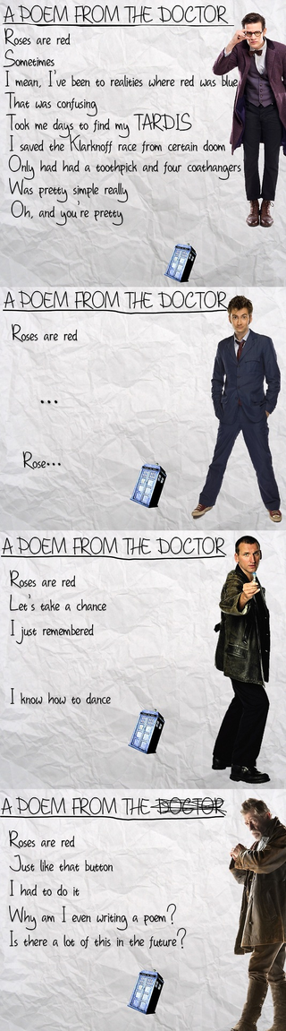 Illustration for article titled The Doctor's Attempts at Poetry Are Predictably Idiosyncratic